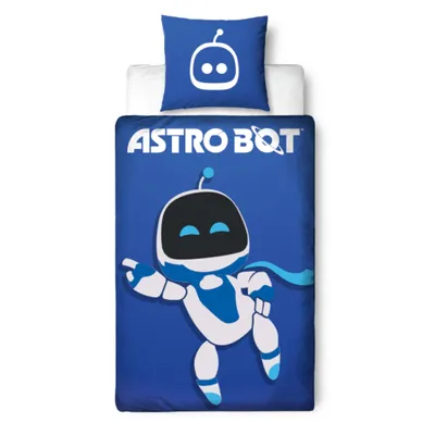 Produktbild von Astro Bot Bettwäsche- Set in Blau/ Weiß,  Geschenk für Gamer, Playstation, Gaming