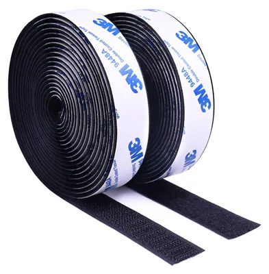 Produktbild von Klettband selbstklebend - Extra stark mit Haken- und Flauschband - Zur Befestigung - Doppelseitig klebend