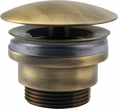 Immagine prodotto di Raccordo di scarico non richiudibile 5/4", tappo grande, h. 5-55 mm, bronzo