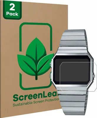 Produktbild von 2x ScreenLeaf Schutzfolie für Casio A700WE nachhaltiger Displayschutz Display Schutz Folie Klar Transparent
