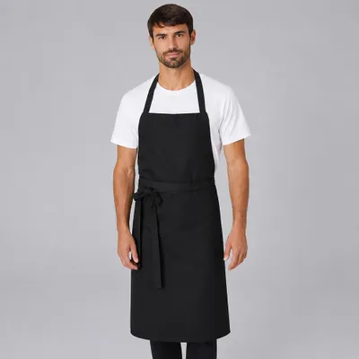 Produktbild von Latzschürze 80 x 100 cm schwarz : schwarz : 100% Polyester