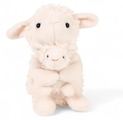 Produktbild von Egmont Toys Schmusetuch Plüschschaf mit Baby