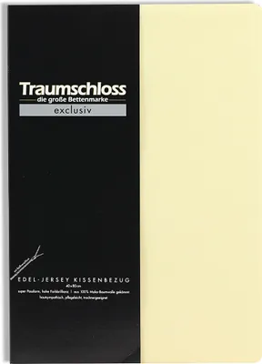 Produktbild von Traumschloss Exclusiv Edel-Jersey Kissenbezug 40 x 40 cm natur Edel-Jersey, mit Reißverschluss
