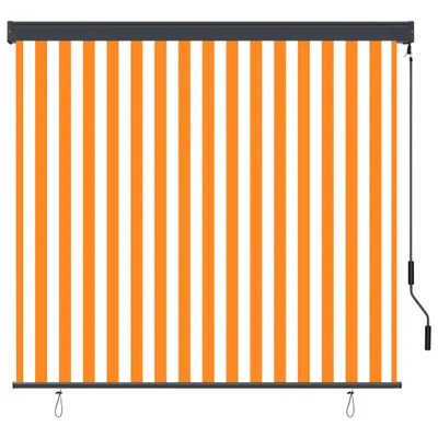 Image de vidaXL Store extérieur 160x250 cm blanc et orange
