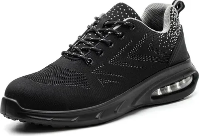Produktbild von Sicherheitsschuhe für Herren und Damen, Arbeitsschuhe für Herren, atmungsaktive Sportschuhe mit Stahlkappe, rutschfeste Schutzschuhe