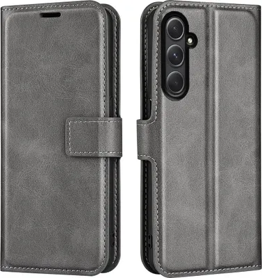 Produktbild von Samsung Galaxy A55 Hülle - Coverup Deluxe Klapphülle - Grau