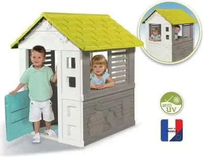 Image de Smoby Maison de jeu Jolie - 98x110x127 cm Grande maison de jeu de jardin pour enfants