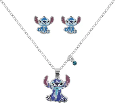 Produktbild von Disney Stitch Set aus Halskette und Ohrringen