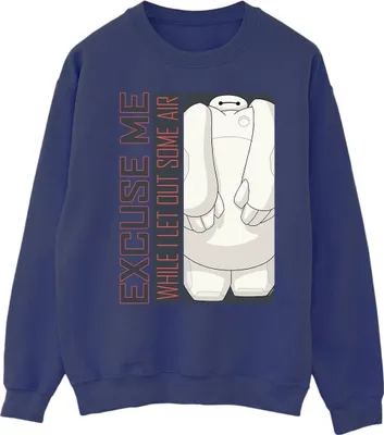 Produktbild von Disney - "Big Hero 6 Excuse Me Some Air" Sweatshirt für Herren BI15364 (L) (Marineblau)