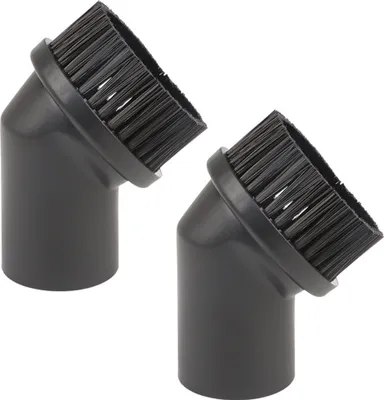 Image de lot de 2 pinceaux universels pour aspirateur pour meubles - Pinceau pour meubles, suceur pour meubles et brosse pour meubles de haute qualité - Nettoyage en douceur des surfaces délicates - Compatible avec les modèles d'aspirateurs courants