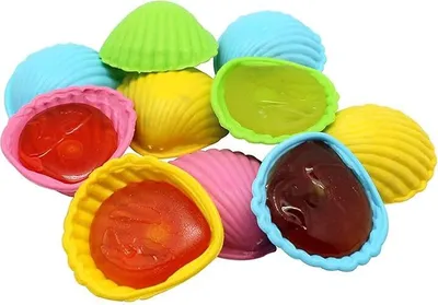 Produktbild von 20 Stk. Schleckmuschel bunt einzeln verpackt Lutscher Lollies Candy Bar Leckmuscheln 200g