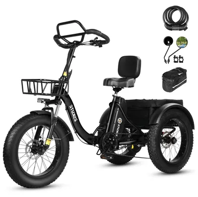 Image de ESKUTE T302 Pro Vélo électrique 250W Moteur 48V 20.8Ah Batterie 20" accessoires - Noir