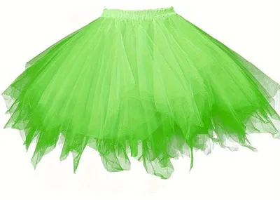 Produktbild von Boolavard 80er Jahre Tutu Rock für Erwachsene, mehrlagiger Tüll-Petticoat, Hallo