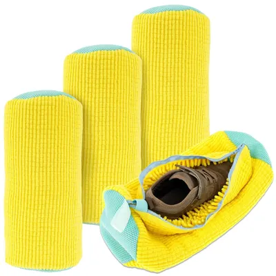 Imagen del producto de Juego de 2 bolsas para lavar zapatos con cremallera, para proteger los zapatos