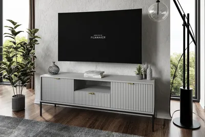 Produktbild von TV Schrank CORTADO RTV154, Grau matt