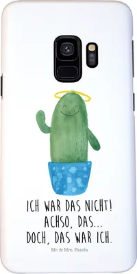 Produktbild von Mr. & Mrs. Panda Samsung Galaxy S9 Handyhülle Kaktus Heilig - Weiß - Geschenk, Hülle, Kakteen, Handy Schutzhülle, Cover, Familie, Freundin, Lustig, Case, Eltern