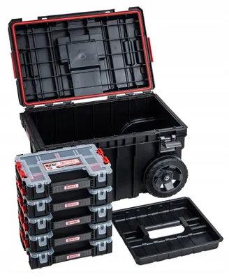 Produktbild von Qbrick System ONE Trolley mit 5 Organiser 300 Werkzeugkiste