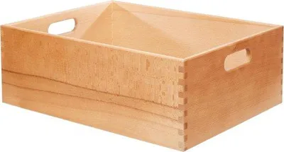 Image de Caisse polyvalente en hêtre verni 40 x 30 x 15 cm