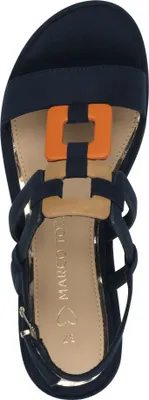 Produktbild von MARCO TOZZI Damen Sandalette Fersenriemen 2-28107-42, Größe:41 EU, Farbe:Blau