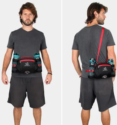 Produktbild von Famanu Hüfttasche mit Flaschenhalter - für Wandern, Reisen und Sport