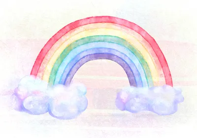 Produktbild von Vlies Fototapete Abstrakt 400x280 cmTapeten Wandtapete XXL Regenbogen bunt wie gemalt e-A-10010-a-a