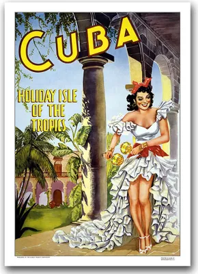 Produktbild von Poster - Canvas - Leinwand - 59,4 cm x 84,1 cm - Fotoposter - Leinwandkunst - Urlaub in Kuba