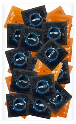 Immagine prodotto di MY.SIZE preservativi 57 mm, 50 Pezzi in sacchetto – preservativi per uomini, vestibilità larga