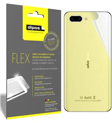 Produktbild von 3x Schutzfolie für Ulefone T2 Pro Rückseite Folie, 100% Displayabdeckung, Flex