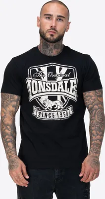 Obrázok produktu pre Pánske tričko regular fit STALYBRIDGE Black/Ecru L Lonsdale