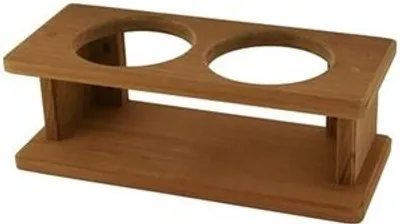 Obrázok produktu pre Teaková nástenná polica 2sklá 275x87x90 mm , 1 kus
