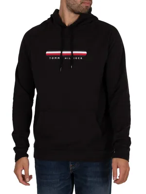 Produktbild von Tommy Hilfiger Herren Lounge Pullover Hoodie, Schwarz L