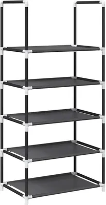 Produktbild von Schuhregal 5 Ebenen Schwarz 44x28x94 cm Vliesstoff