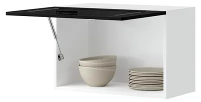 Produktbild von Küchenschrank Porto, schwarz, Holzwerkstoff