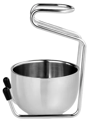 Produktbild von Rasierbecher-Set mit Halter aus Edelstahl