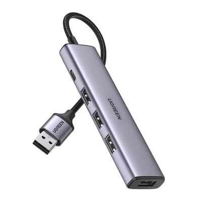 Zdjęcie produktu dla Ugreen rozdzielacz HUB USB - 4x USB 3.0 szary (CM473 20805)