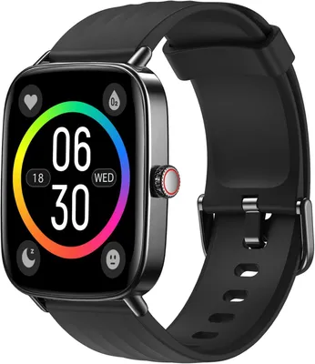 Produktbild von Smartwatch Damen Herren 1,85" Fitnessuhr mit Bluetooth-Anrufen, Herzfrequenz, SpO2, Schlafmonitor, 100+ Sportmodi, IP68 Wasserdicht, Android iOS