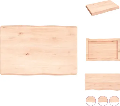 Zdjęcie produktu dla vidaXL Blat stołu 60x40x(2-6) cm z litego drewna nieobrobionego - Blaty stołów