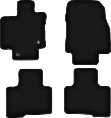 Immagine prodotto di Tappetini in velluto per Toyota Highlander IV (2021-, SUV) neri, set 4 pz, con fissaggi