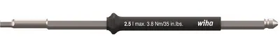 Obrázek produktu pro Wiha výměnný šroubovák se šestihranem pro easyTorque, 2,5 mm x 100 mm