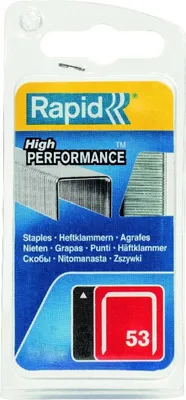 Zdjęcie produktu dla Rapid 11860425, Zszywki paczka, 1,4 cm, Etykietowanie, 2500 zszywek, Metaliczny, Rapid (marka)