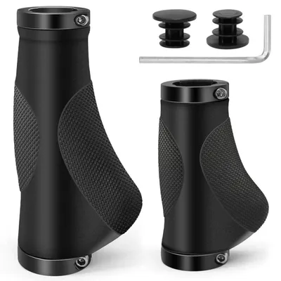 Produktbild von Fahrradgriffe Ergonomisch MTB Lenkergriffe Lock-On Schwarz 22,2 mm