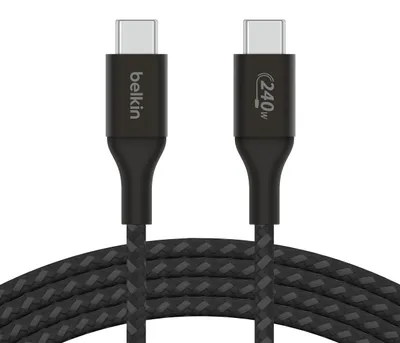Produktbild von Belkin USB-C auf USB-C Kabel, Schwarz, 2m, 240W