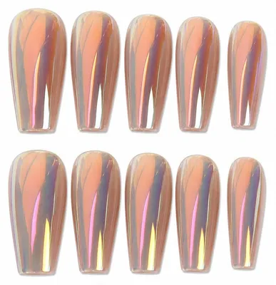Produktbild von 20er Set Soft-Gel Nageltips, mittellang und quadratisch, inklusive Gel-Kleber, Feile und Holzstab für DIY und Nagelstudio