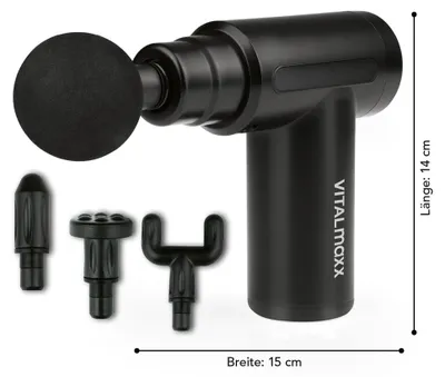 Obrázok produktu pre Masážna pištoľ VITALmaxx 7,4 V čierna LB2