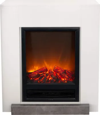 Image de Xaralyn cheminée électrique - Hamar - blanc bois - 1300 Watt chauffage - avec télécommande - cheminée encastrable inclus - cheminée décorative