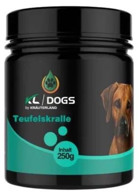 Produktbild von Kräuterland Teufelskralle Pulver für Hunde 250g Teufelskrallen-Extrakt