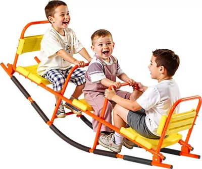 Image de Balançoire de jardin pour enfants 90kg - Balançoire carrousel 1535x490x645mm - Balançoire robuste pour enfants