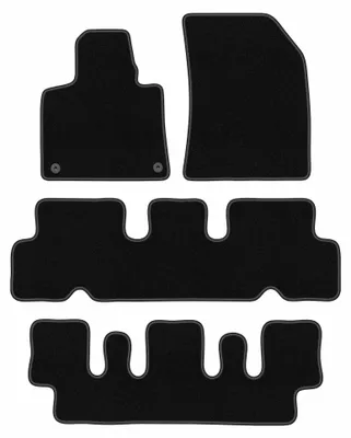 Productafbeelding van Velours automatten voor Citroen C4 Grand Picasso II 2013-2019 (MPV) – 4-delig, zwart, op maat – Wielganizator BASIC