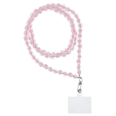 Immagine prodotto di Ciondolo per telefono rosa - lunghezza 120 cm