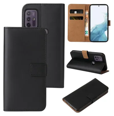 Produktbild von Handy Hülle für Motorola Moto G10 Klapphülle Bookcase Flip Cover Handy Tasche Etui Farbe: Schwarz